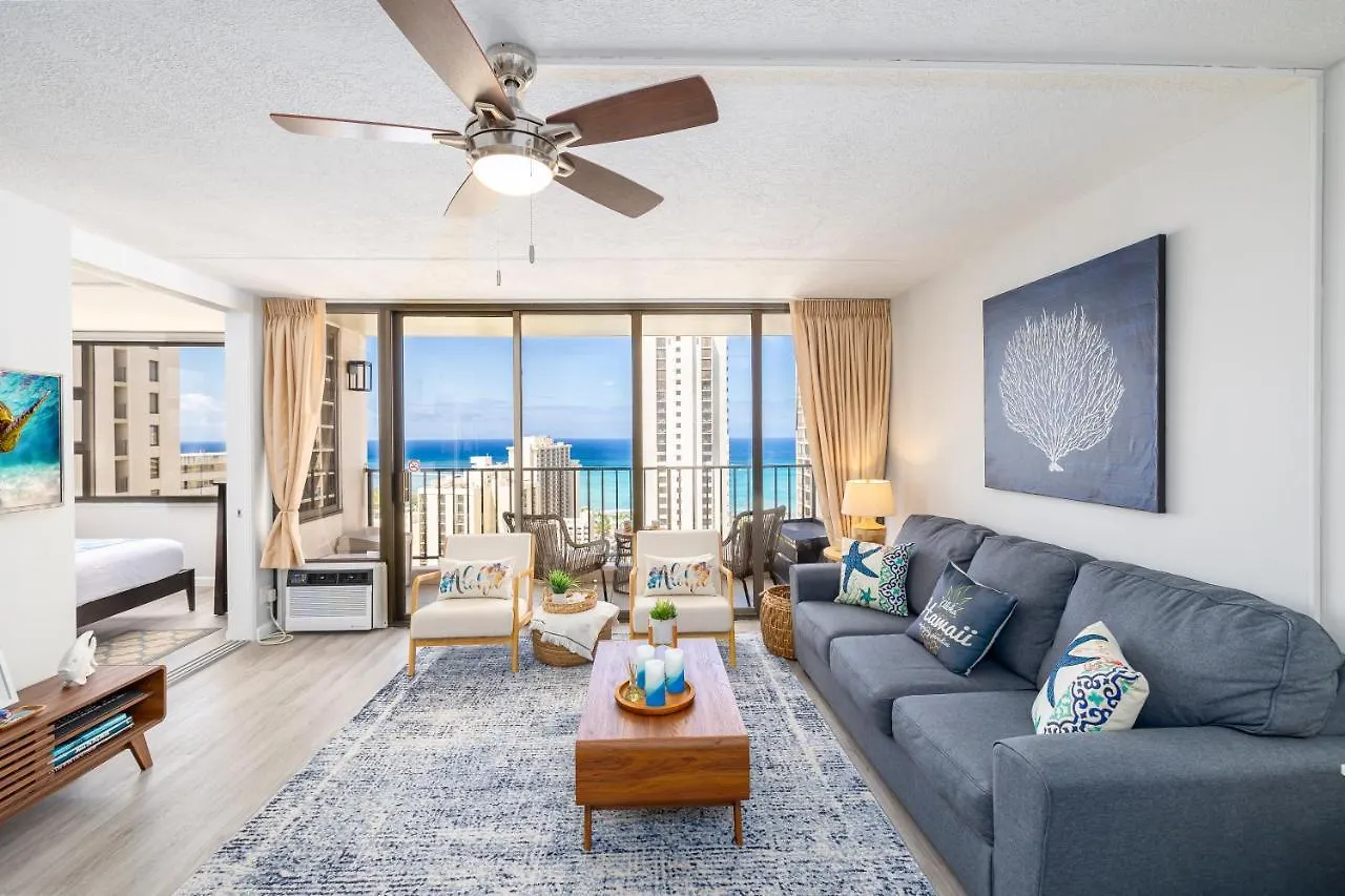 Apartment Waikiki Upscale 1 Bedroom - Ocean Views - Parking Honolulu