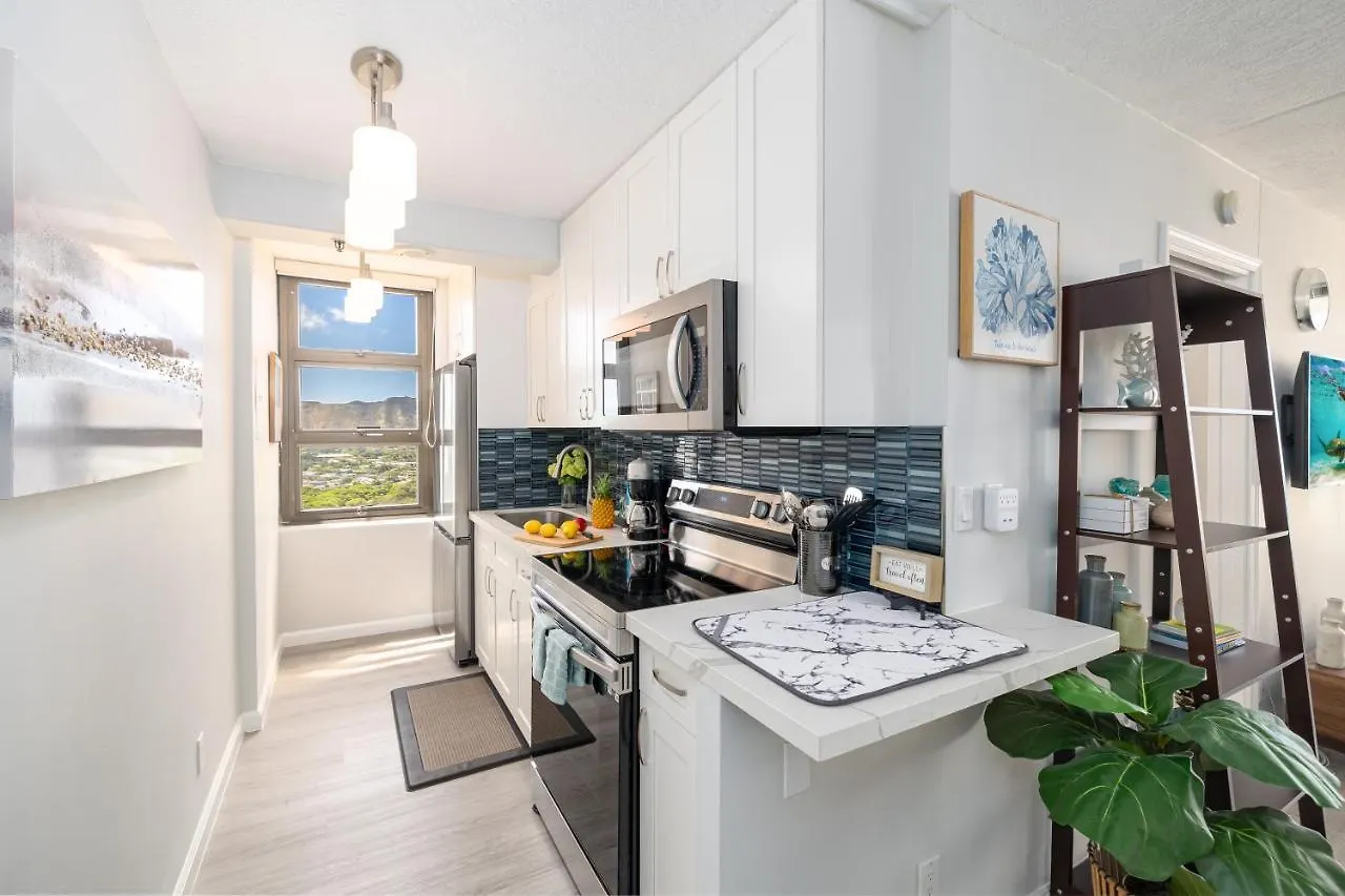 Apartment Waikiki Upscale 1 Bedroom - Ocean Views - Parking Honolulu