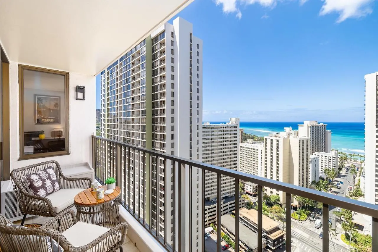 Apartment Waikiki Upscale 1 Bedroom - Ocean Views - Parking Honolulu