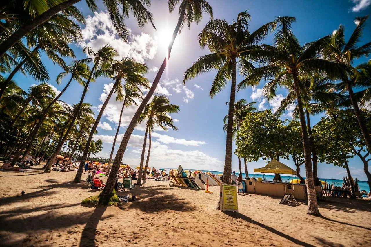 Waikiki Upscale 1 Bedroom - Ocean Views - Parking Honolulu Apartment